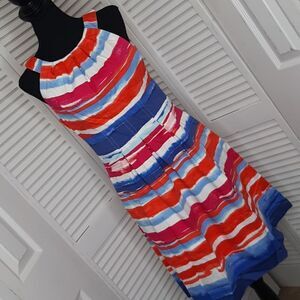 Nine West Colorful Striped Dress